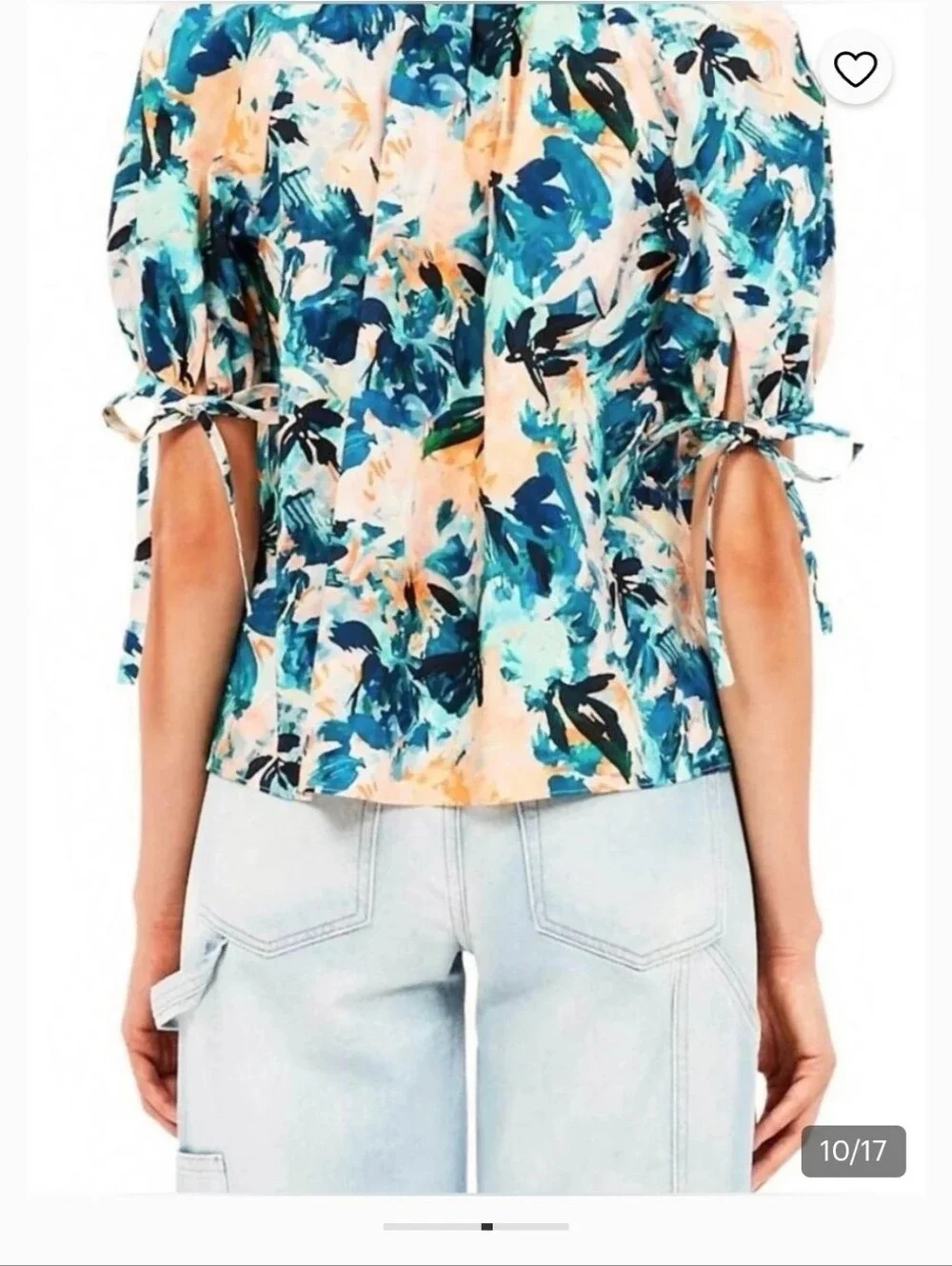Ulla Johnson Vienne Blouse In Delphinium Size 4- Excellent Condition